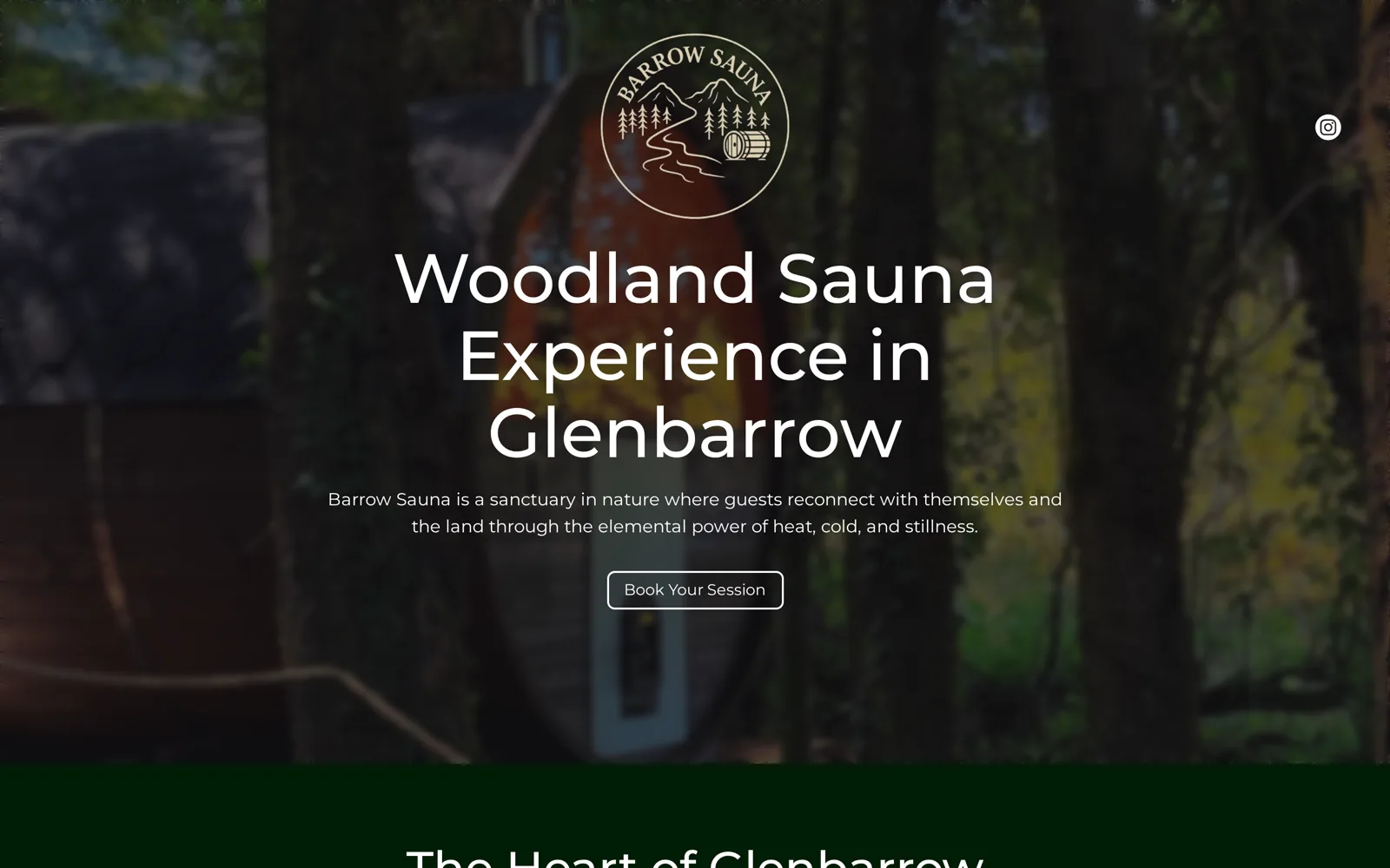 Barrow Sauna website designed by BY KILLIAN